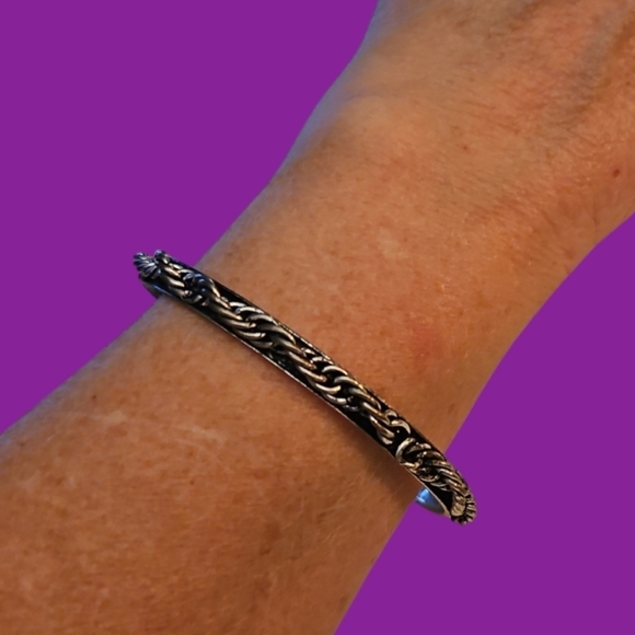 3/$30 Vintage Chain Thin Bangle Bracelet - Picture 1 of 6